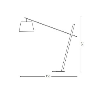 Lampadar EMINENT PT1 207582 Ideal Lux, alb - 1