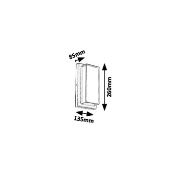 Aplica de exterior ANDORRA 8830 Rabalux, LED 12W, 680lm, 4000k, negru - 1