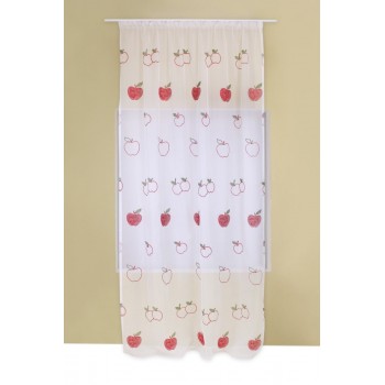 Perdea Apfel Mendola Home Textiles, 140x245cm, cu rejansa, rosu-vede - 3