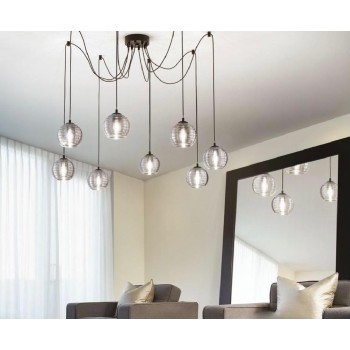 Lustra moderna RIGA SP8 241197 Ideal Lux, fumuriu - 1