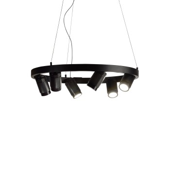 Lustra moderna ZOOM 235929 Ideal Lux, LED 28W, 1120lm, negru - 1