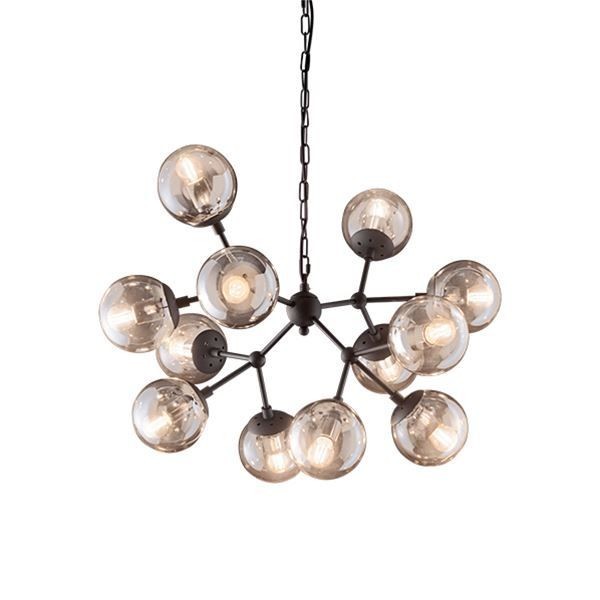 Lustra KEPLER SP12 162201 Ideal Lux, E27, 12x40W, negru - 1