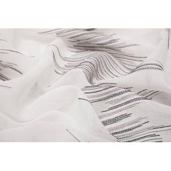 Perdea Play Mendola Home Textiles, 140x245cm, cu rejansa, alb-negru - 1