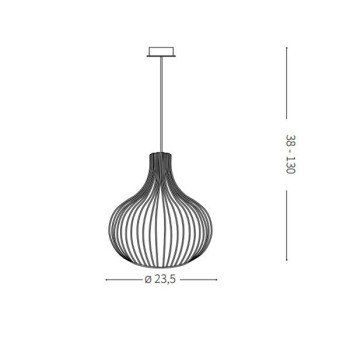 Pendul ONION SP1 D23 205281 IDEAL LUX, maro - 1