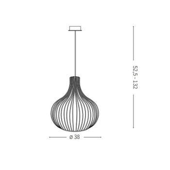 Pendul ONION SP1 D38 205298 IDEAL LUX, maro - 1