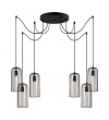 Lustra vintage ROCCAMENA 49643 Eglo, negru-cupru