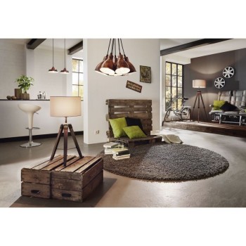 Lampadar vintage LANTADA 94326 Eglo, nuc-taupe - 1