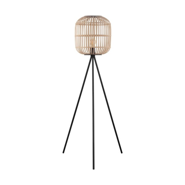 Lampadar vintage BORDESLEY 43219 Eglo, negru-natur - 1
