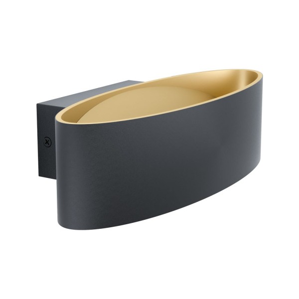 Aplica MACCACARI 98542 Eglo, LED Samsung, 1100lm, negru-auriu - 1