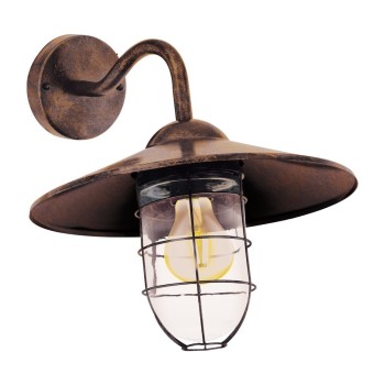 Aplica exterior MELGOA 94863 Eglo, E27, 60W, cupru antichizat - 1