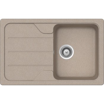 Set Chiuveta Formhaus D-100S 780 x 500 mm si Baterie Plutos Sabbia Schock Cristalite - 1
