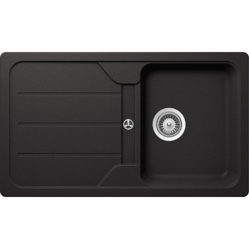 Set Chiuveta Formhaus D-100 860 x 500 mm si Baterie Plutos Nero Schock Cristalite - 1
