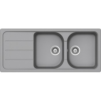 Set Chiuveta Formhaus D-200 1160 x 500 mm si Baterie Plutos Croma Schock Cristalite - 1