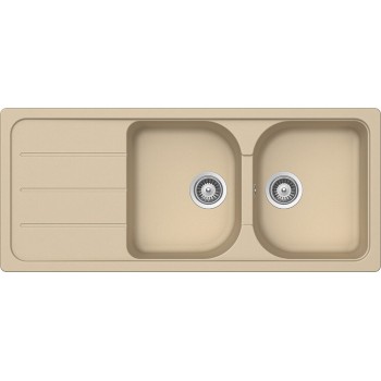 Set Chiuveta Formhaus D-200 1160 x 500 mm si Baterie Plutos Moonstone Schock Cristalite - 1