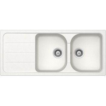Set Chiuveta Formhaus D-200 1160 x 500 mm si Baterie Plutos Alpina Schock Cristalite - 1