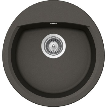Set Chiuveta Manhattan R-100 470 x 490 mm si Baterie Plutos Asphalt Schock Cristalite - 1