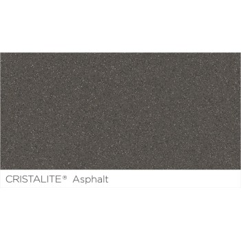 Set Chiuveta Manhattan R-100 470 x 490 mm si Baterie Plutos Asphalt Schock Cristalite - 1