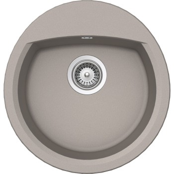 Set Chiuveta Manhattan R-100 470 x 490 mm si Baterie Plutos Beton Schock Cristalite - 1