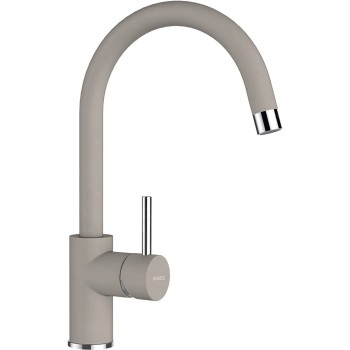 Set Chiuveta Manhattan R-100 470 x 490 mm si Baterie Plutos Beton Schock Cristalite - 1