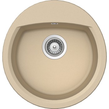 Set Chiuveta Manhattan R-100 470 x 490 mm si Baterie Plutos Moonstone Schock Cristalite - 1