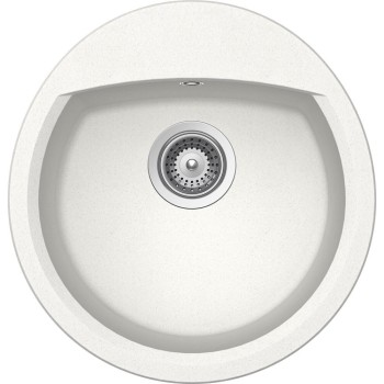 Set Chiuveta Manhattan R-100 470 x 490 mm si Baterie Plutos Alpina Schock Cristalite - 1