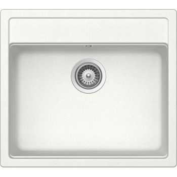 Set Chiuveta Nemo N-100 570 x 510 mm si Baterie Plutos Alpina Schock Cristalite - 1