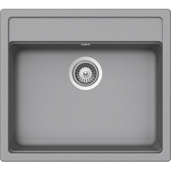 Set Chiuveta Nemo N-100 570 x 510 mm si Baterie Plutos Croma Schock Cristalite - 1