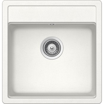 Set Chiuveta Nemo N-100S 490 x 510 mm si Baterie Plutos Alpina Schock Cristalite - 1