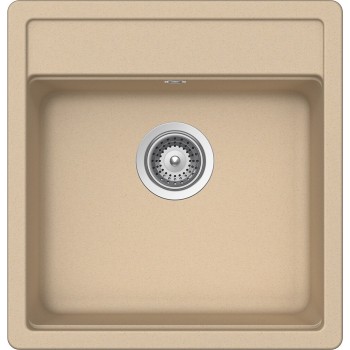 Set Chiuveta Nemo N-100S 490 x 510 mm si Baterie Plutos Moonstone Schock Cristalite - 1