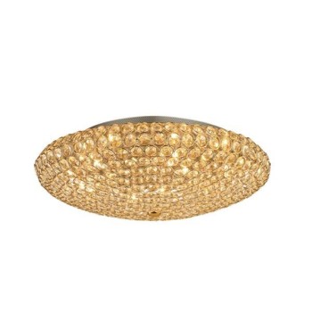 Plafoniera cu cristale KING PL9 073262 Ideal Lux, auriu - 1