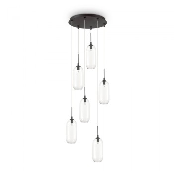 Lustra YODA SP6 173023 Ideal Lux, G9, 6x40W, negru - 1