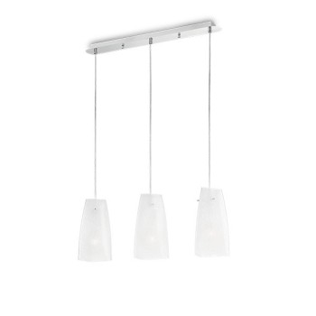 Lustra SUGAR SP3 008776 Ideal Lux, E27 3x60W, crom-alb - 1