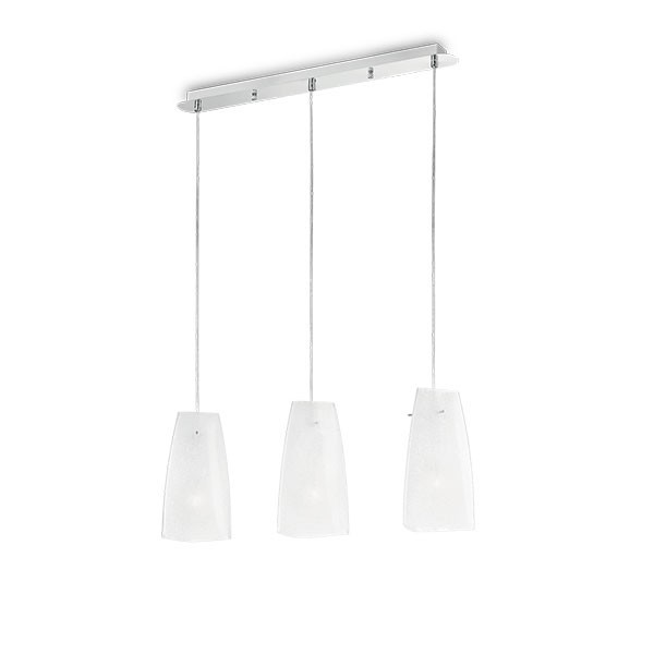 Lustra SUGAR SP3 008776 Ideal Lux, E27 3x60W, crom-alb - 1