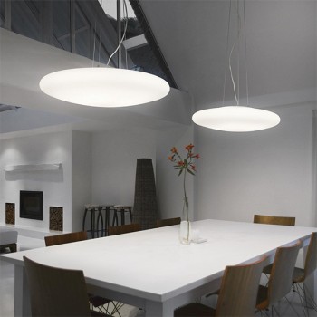 Pendul SMARTIES BIANCO SP3 032009 Ideal Lux, D50, alb - 1