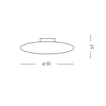 Plafoniera SMARTIES BIANCO PL3 032030 Ideal Lux, D50, alb - 1