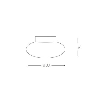 Plafoniera SMARTIES BIANCO PL1 009223 Ideal Lux, D33, alb - 1