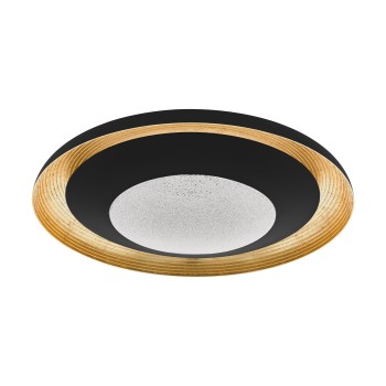 Plafoniera CANICOSA 2 98527 Eglo, TW LED 24.5W, 3000lm, negru-auriu, cu telecomanda - 1