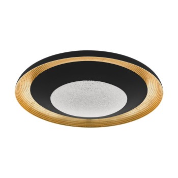 Plafoniera CANICOSA 2 98527 Eglo, TW LED 24.5W, 3000lm, negru-auriu, cu telecomanda - 1