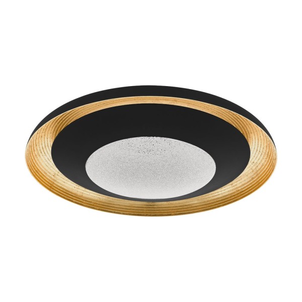 Plafoniera CANICOSA 2 98527 Eglo, TW LED 24.5W, 3000lm, negru-auriu, cu telecomanda - 1