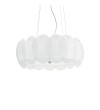 Pendul modern OVALINO SP8 090481 Ideal Lux, alb