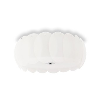 Plafoniera moderna OVALINO PL8 094014 Ideal Lux, alb - 1