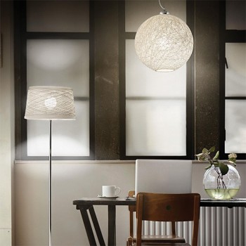 Pendul modern BASKET SP1 D40 096162 Ideal Lux, alb - 1