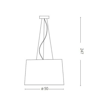 Pendul modern LONDON SP5 032351 Ideal Lux, crom - 1