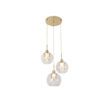 Lustra moderna PHILANA 6496 Rabalux, E14, 3x60W, auriu - 1