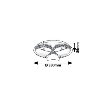 Plafoniera CAPRIANA 5050 Rabalux, LED 18W, 720lm, maro - 1