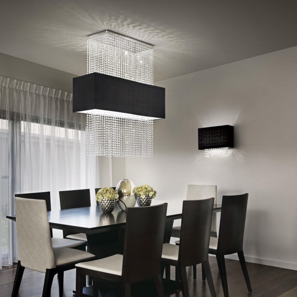 Pendul PHOENIX SP5 101163 Ideal Lux, E27 5x60W, negru - 1