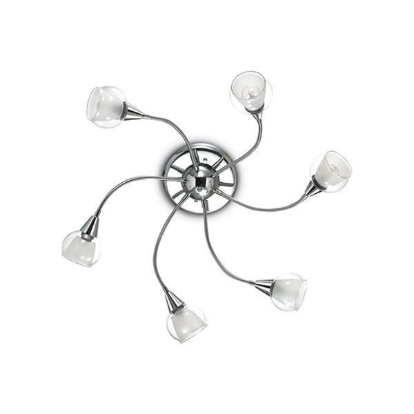 Plafoniera TENDER PL6 028699 Ideal Lux, crom - 1