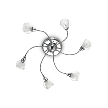 Plafoniera TENDER PL6 028699 Ideal Lux, crom - 1