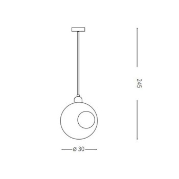 Pendul RUSTIK SP1 198071 Ideal Lux, fumuriu - 1