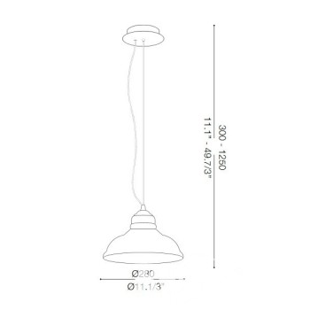 Pendul BISTRO SP1 PLATE 112336 Ideal Lux, transparent - 1